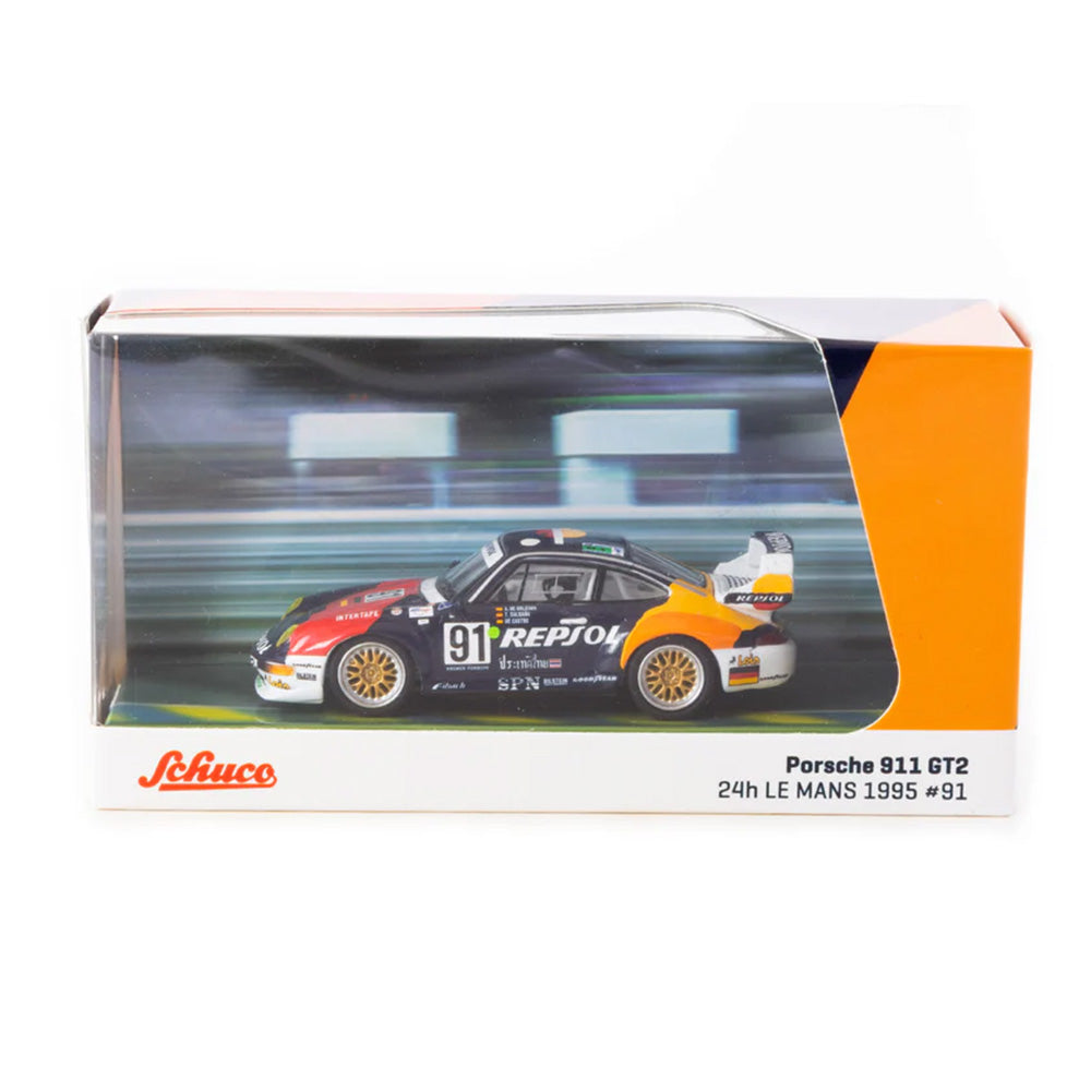 TARMAC WORKS 1:64 Porsche 911 GT2 24h LEMANS 1995 #91 T64S-004-REP