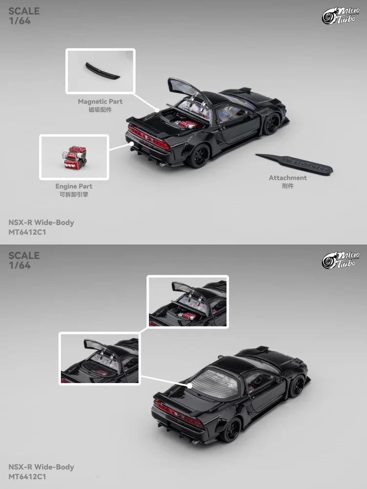 MicroTurbo MT 1:64 Alloy Model! NSX First Generation Mk1 NA1, Type R