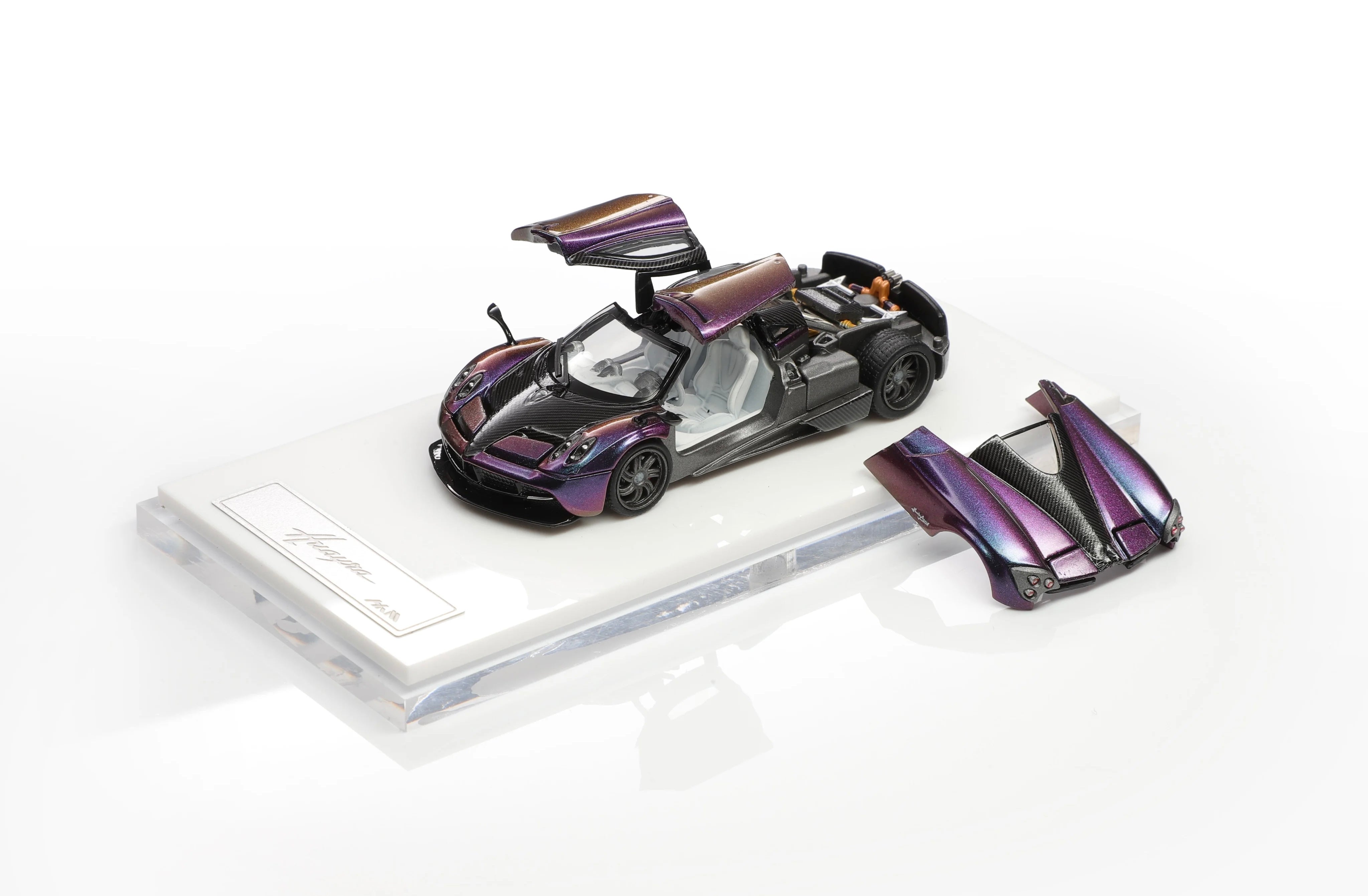 HKM Premium 1:64 Alloy Model ! Huayra Coupe 2014 Magic Purple