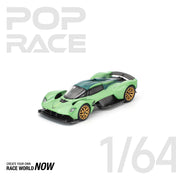 POP RACE 1:64 ASTON MARTIN VALKYRIE IRIDESCENT EMERALD - PRE ORDER