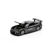 MAZDA RX7 RE-AMEMIYA - GUN METAL - POP RACE