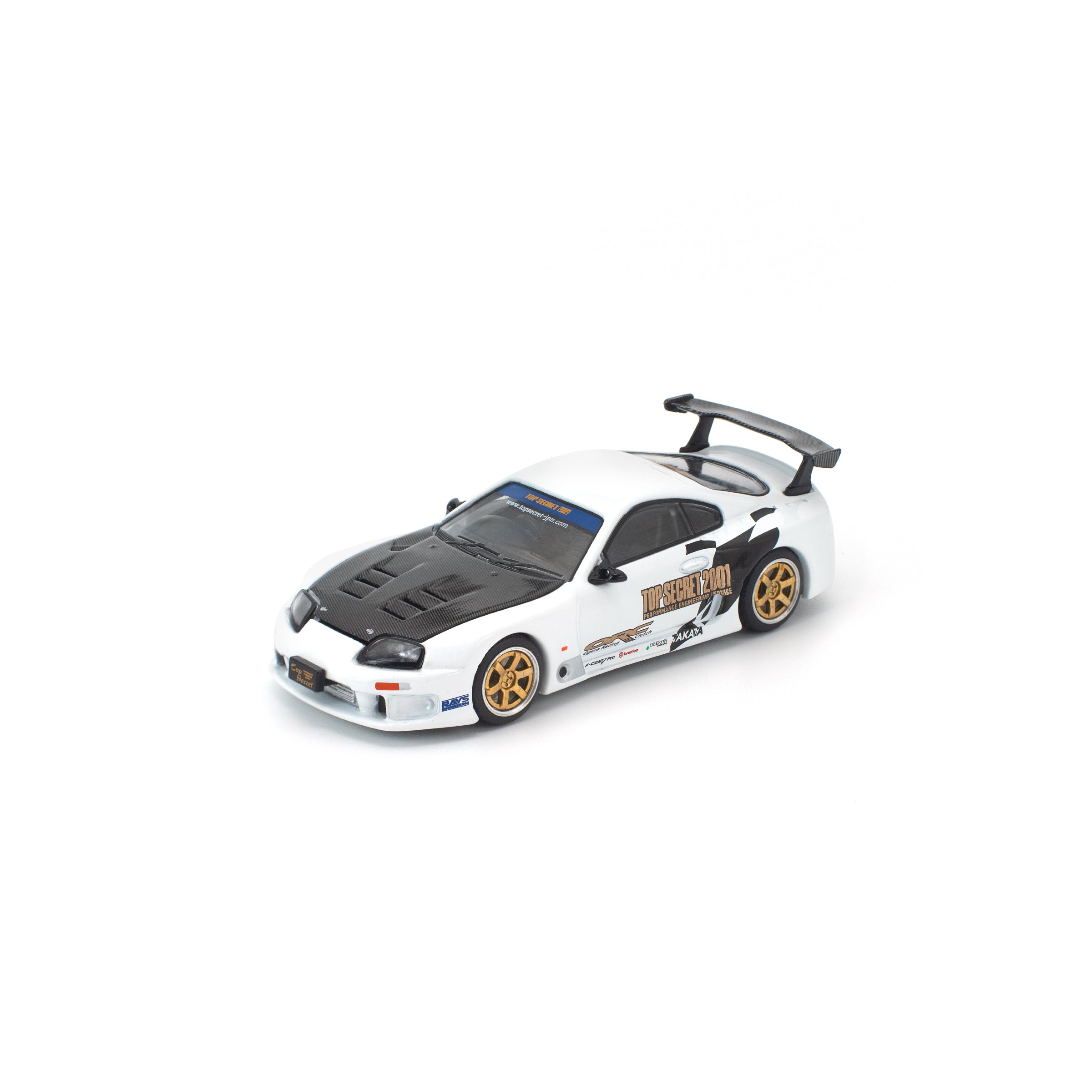 POP RACE 1/64 - TOP SECRET GT300 SUPRA WHITE