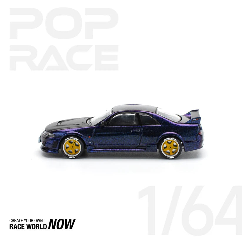 POP RACE 1:64 SKYLINE GT-R R33 NISMO MIDNIGHT PURPLE