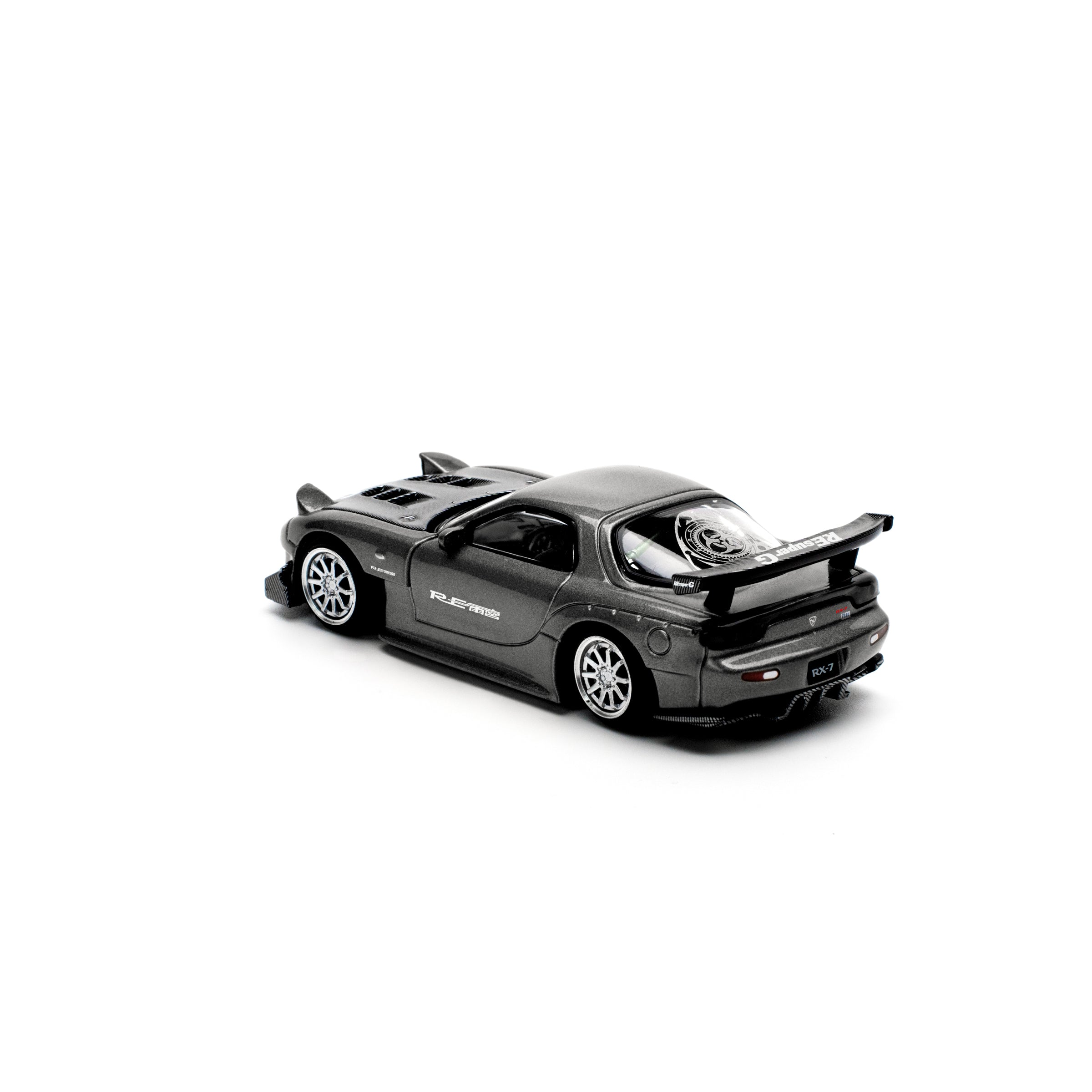 MAZDA RX7 RE-AMEMIYA - GUN METAL - POP RACE