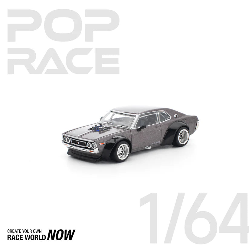 POP RACE 1:64 LAUREL C130 METALLIC GREY NEW TOOLING