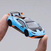 1/64 LAMBORGHINI HURACÁN STO BLU LAUFEY/ARANCIO XANTO