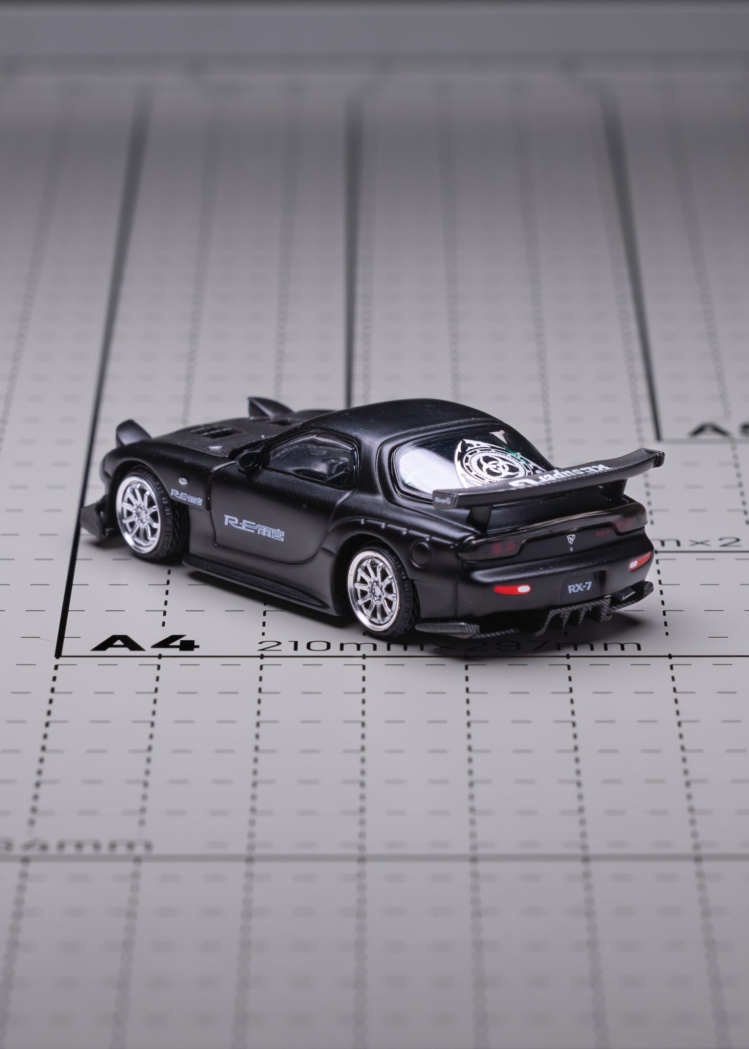 MAZDA RX7 RE-AMEMIYA - GUN METAL - POP RACE