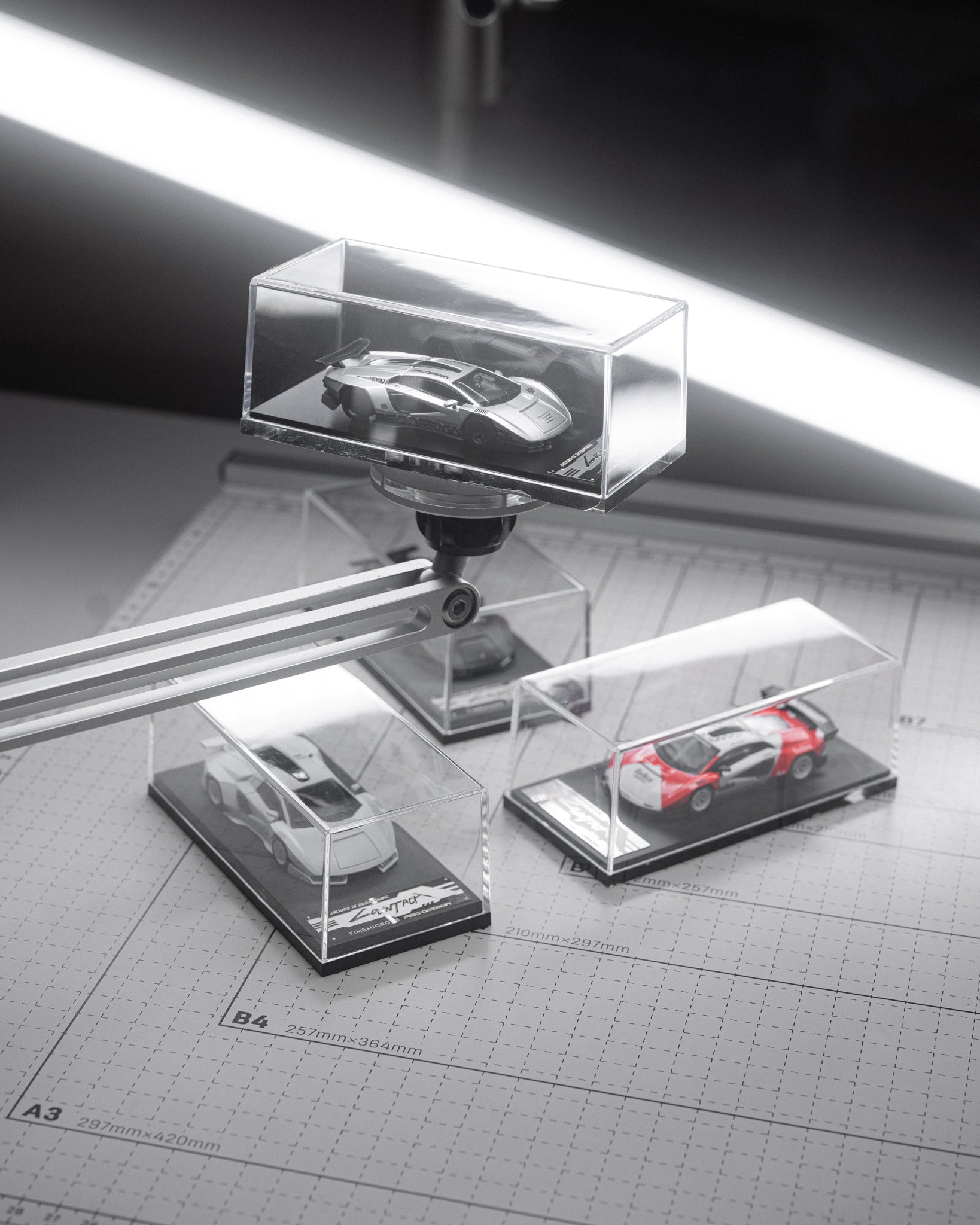 TIME MICRO X PSC DESIGN 1:64 Cyberpunk Countach Singapore Limited Edition