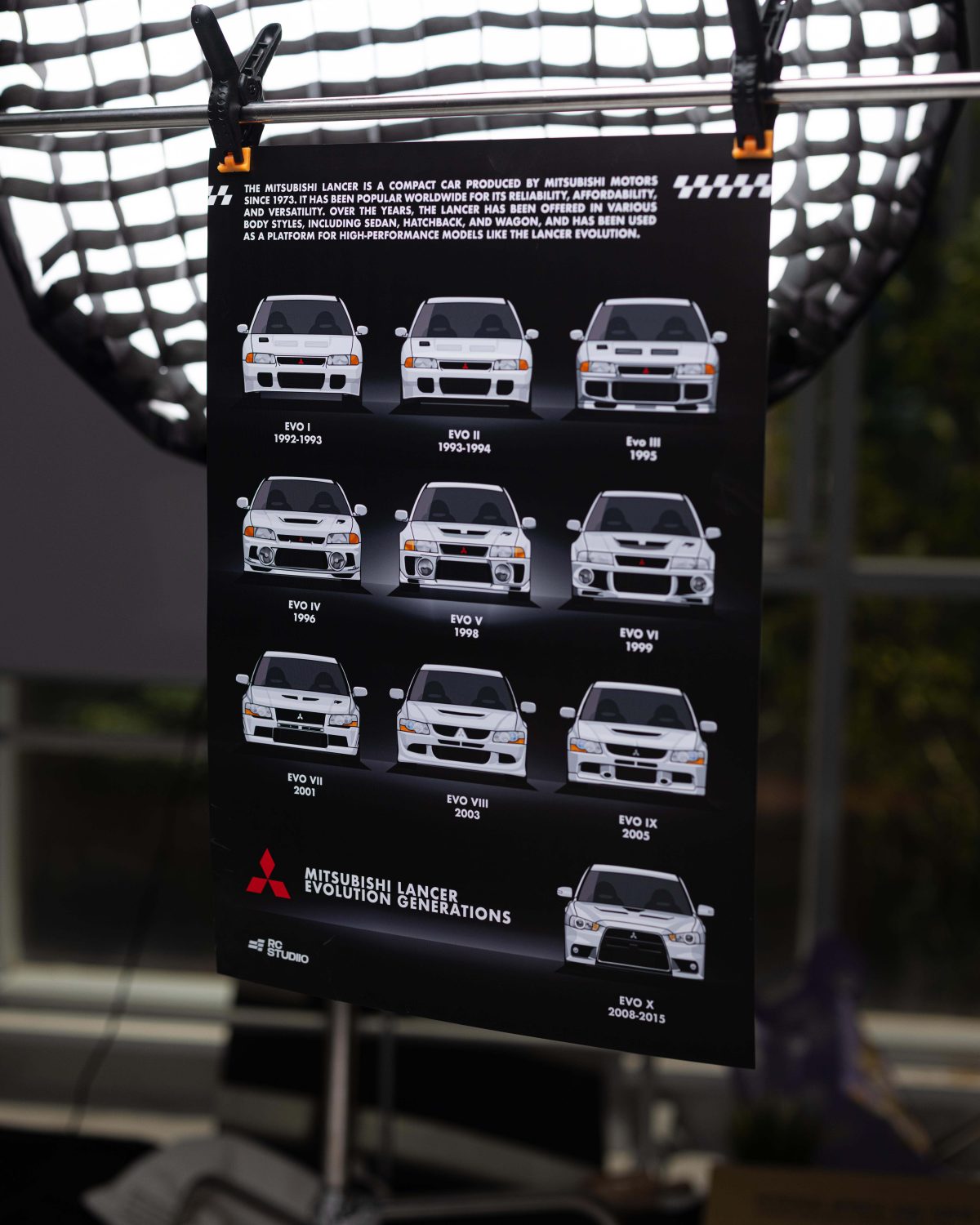 PHOTO FRAME – MITSUBISHI LANCER EVOLUTION – 40X60CM