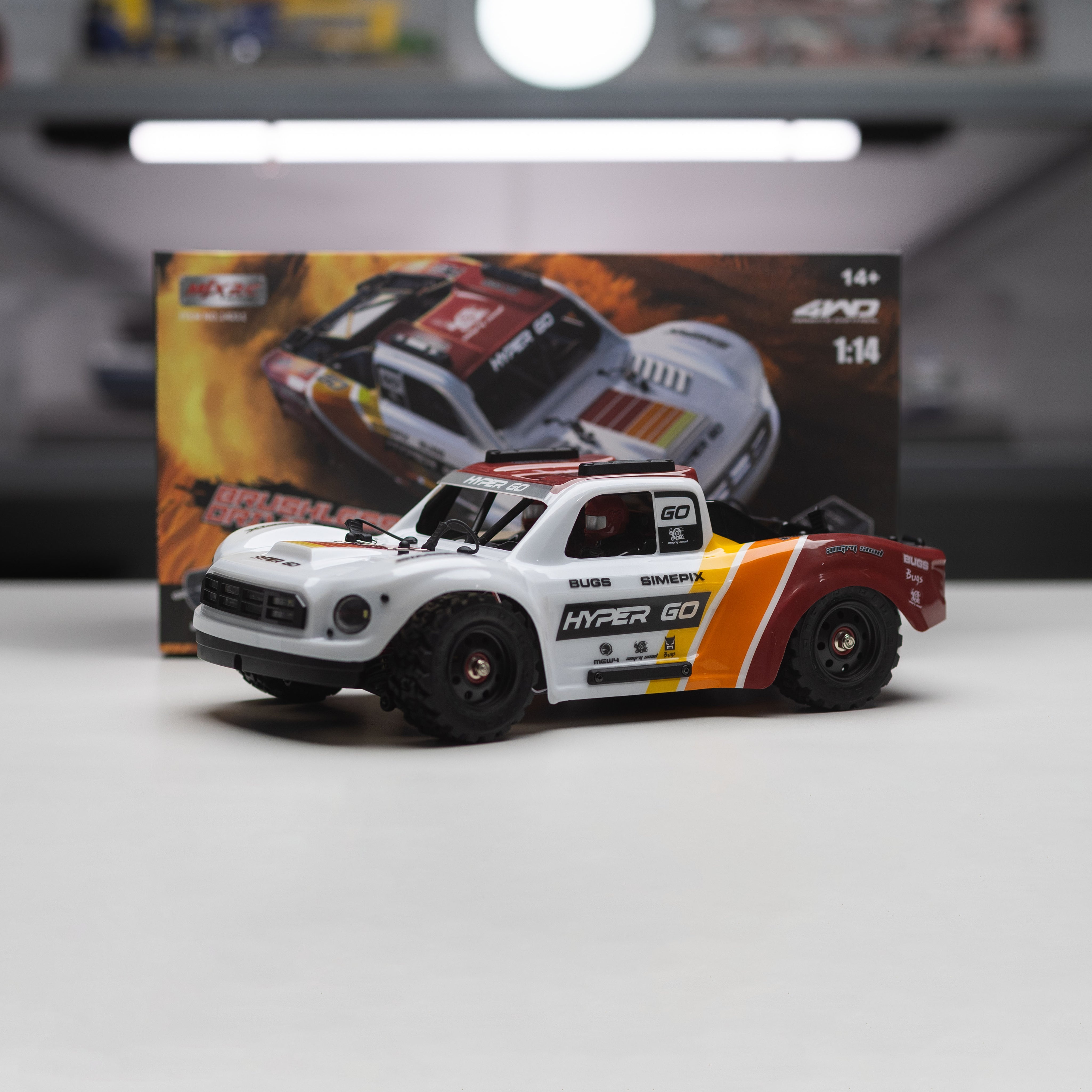 MJX Hyper Go 14211 1/14 Brushless Short Course RC Truck - 70km/H, CNC Alloy