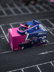 POP Race 1:64 MAZDA RX7 RE-AMEMIYA - BLUE/PINK
