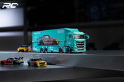 Beijing Model Exhibition G.C.D Mitsubishi Fuso LB green custom-painted car transporter