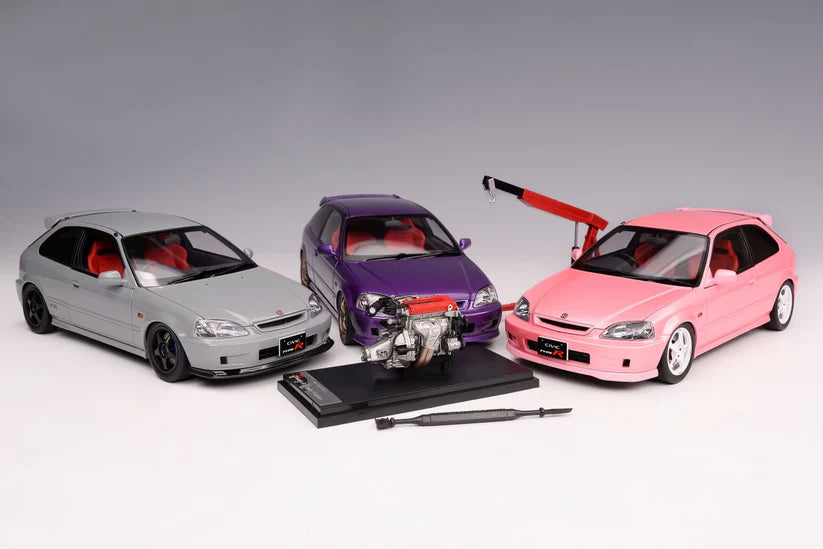 1:18 HONDA CIVIC TYPE R (EK9) – SWEET PINK – MOTORHELIX - PRE ORDER