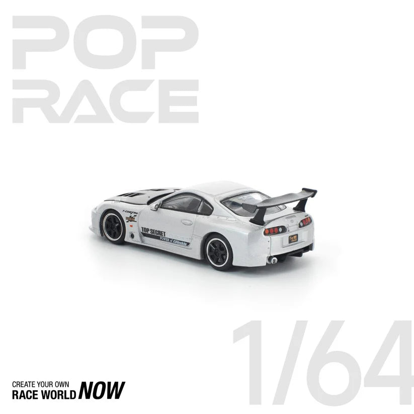 TOP SECRET GT300 SUPRA SILVER BY POP RACE - PRE ORDER