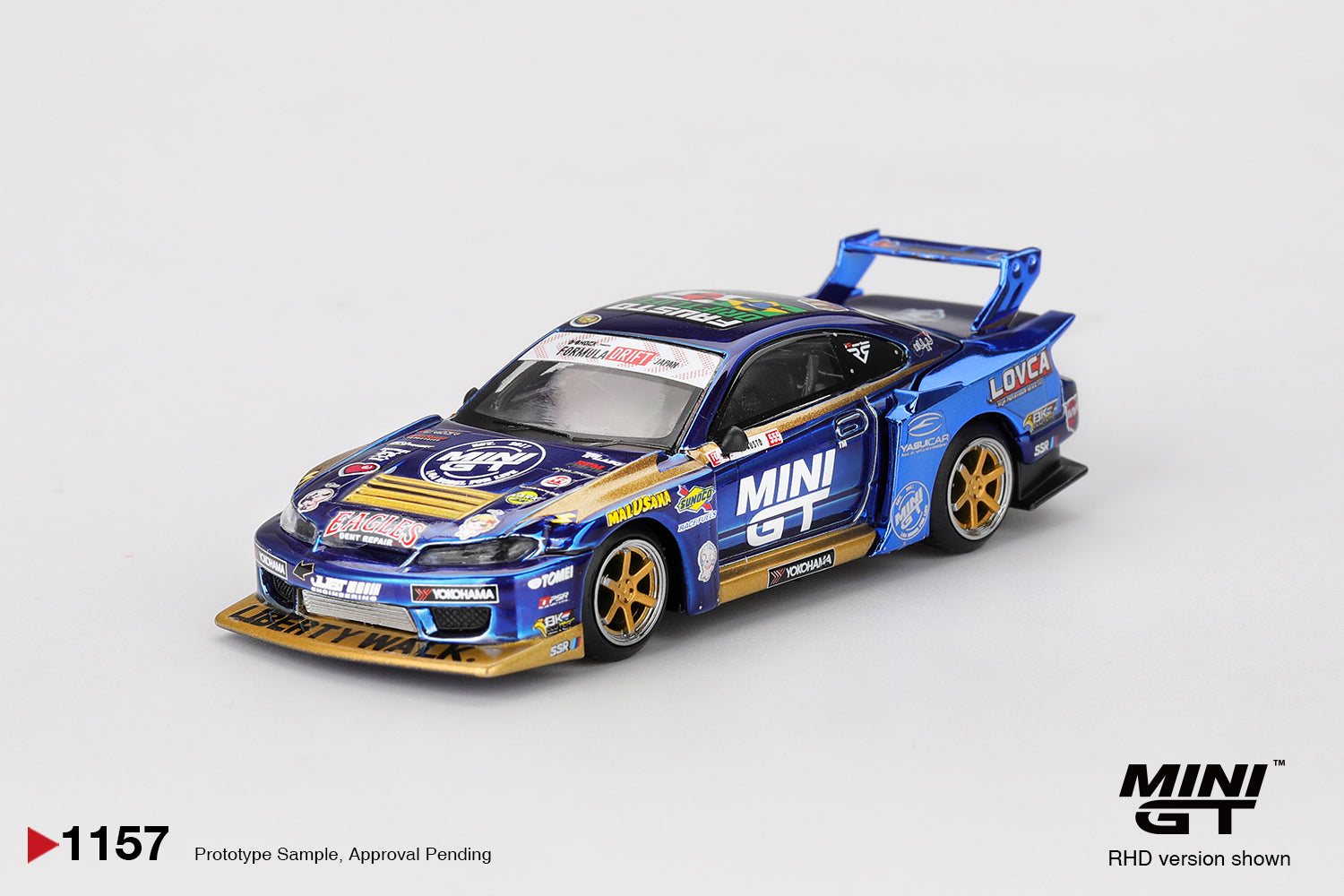 MINIGT - 1/64 Nissan LB-Super Silhouette S15 SILVIA  #555 Team MINI GT Liberty Walk 2025 Formula Drift