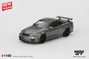 MINIGT - 1/64 Nissan Skyline GT-R Dark Metal Gray (NISMO BNR34 CRS Version)