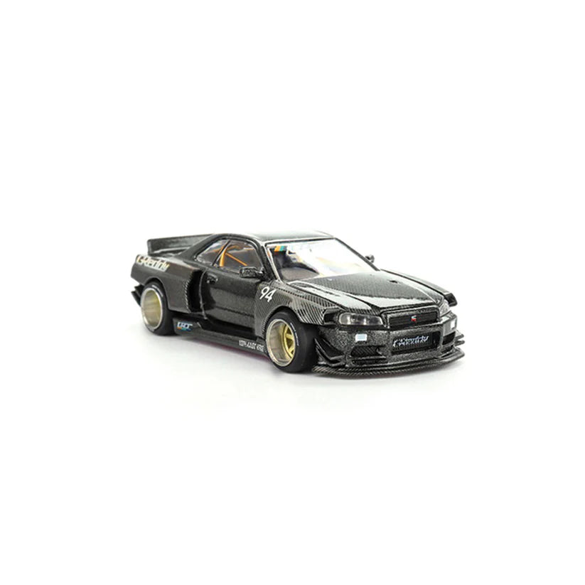 KaidoHouse x MiniGT 1/64  Nissan Skyline GT-R (R34) Kaido 11.55 Works GReddy V2