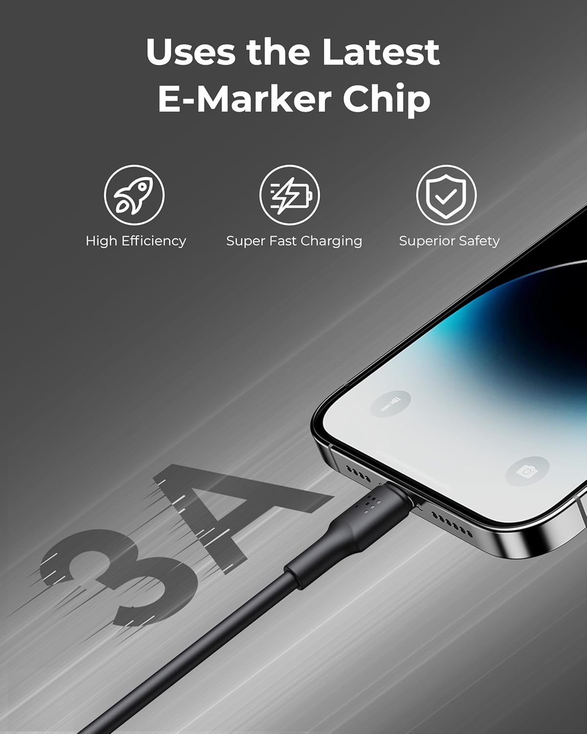 VOLTME EDC USB C to Lightning Cable 30W 3A (1.2m)