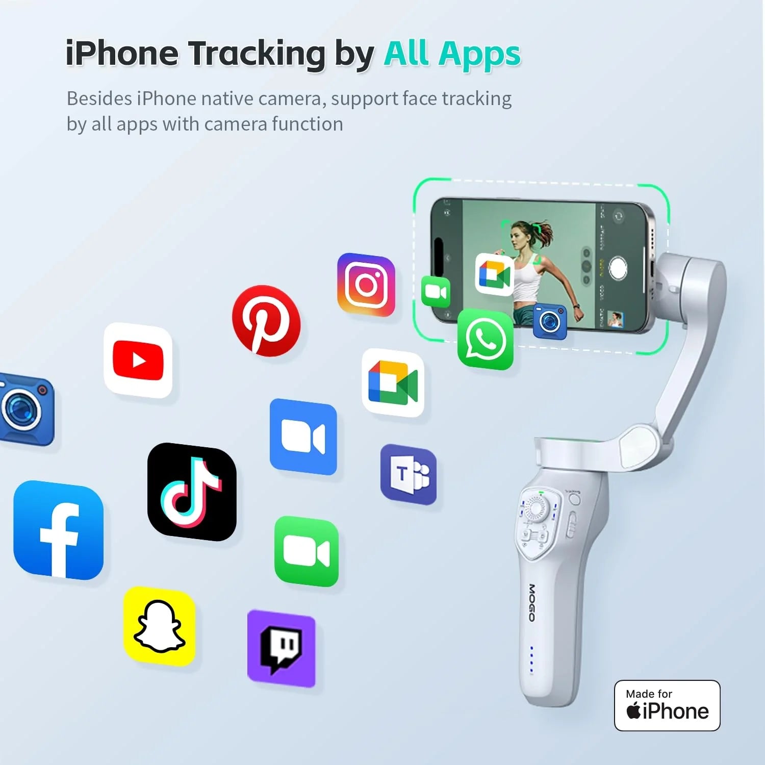 Magnetic Apple DockKit Auto Face Tracking Gimbal