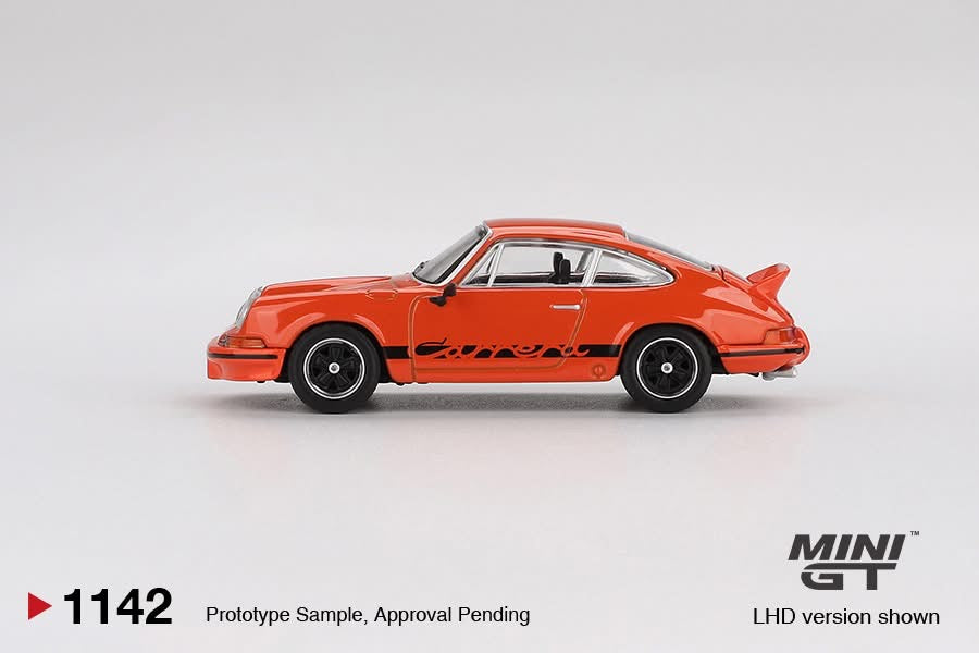 MINIGT - Porsche 911 Carrera RS 2.7 Tangerine with Black Livery
