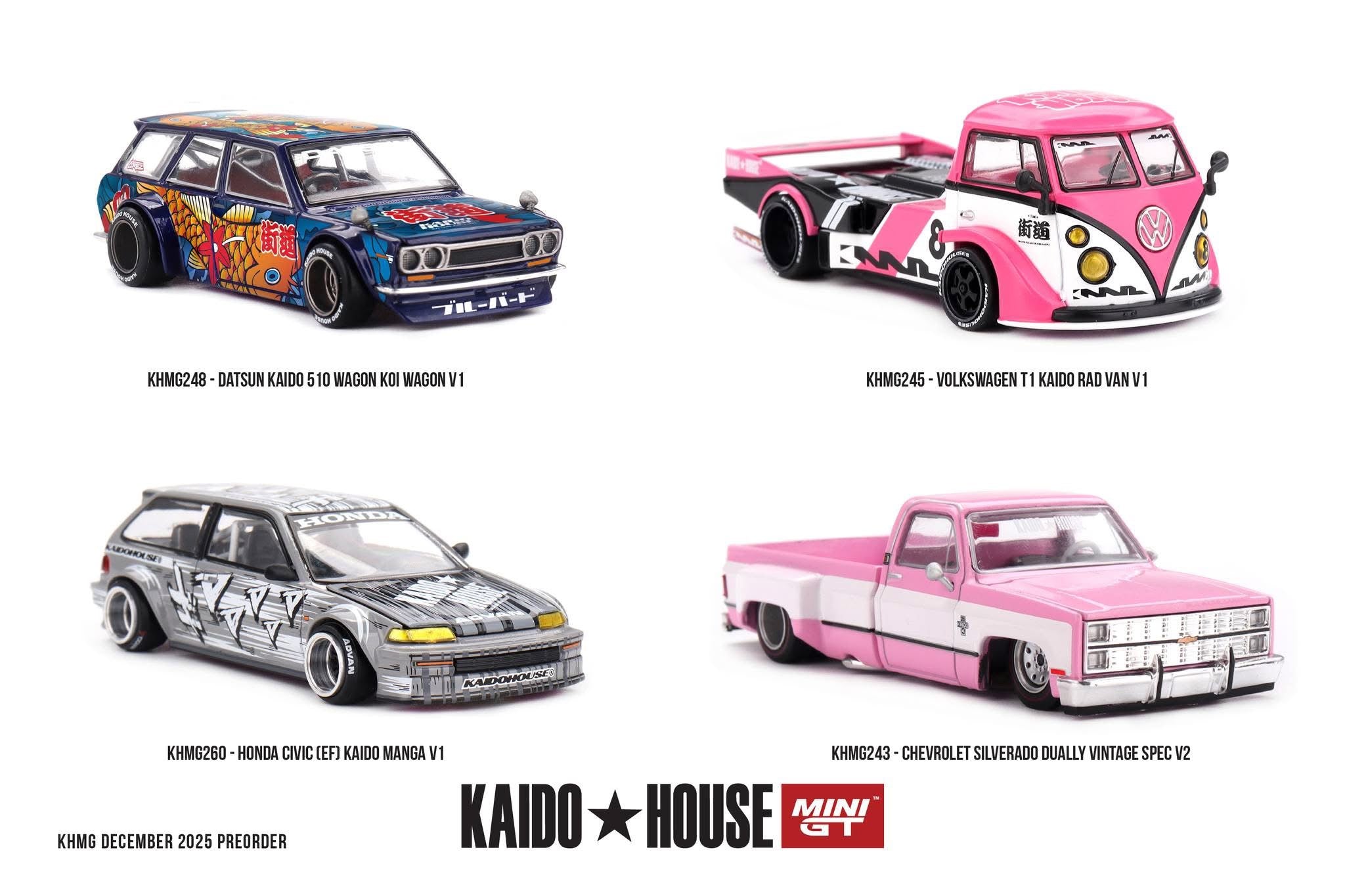 KaidoHouse x Mini GT Honda Civic (EF) Kaido Manga V1