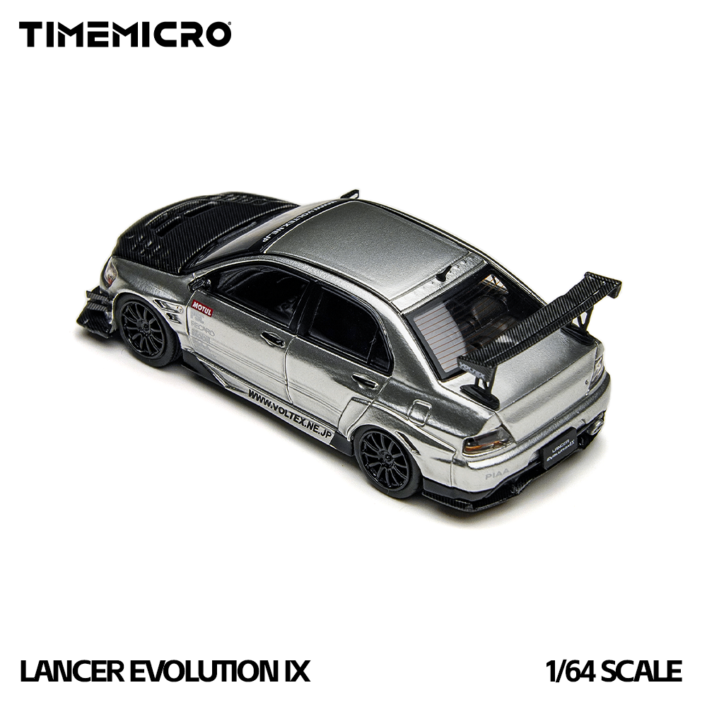 Time Micro 1:64 EVO 9 LANCER EVOLUTION Silver Open-Top Edition