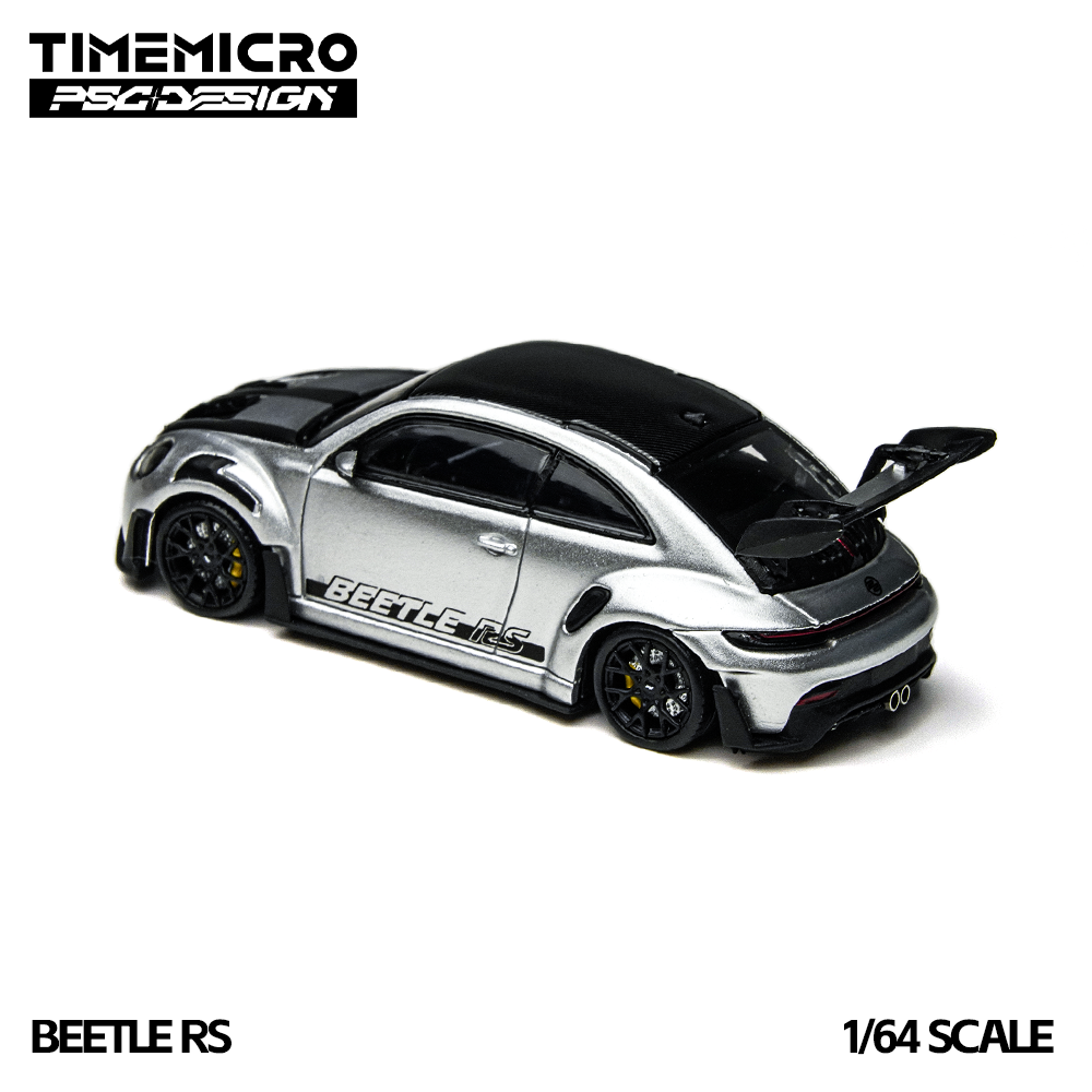 TimeMicro × PSC DESIGN 1:64 Beetle RS First Edition Silver Die-Cast Car Model