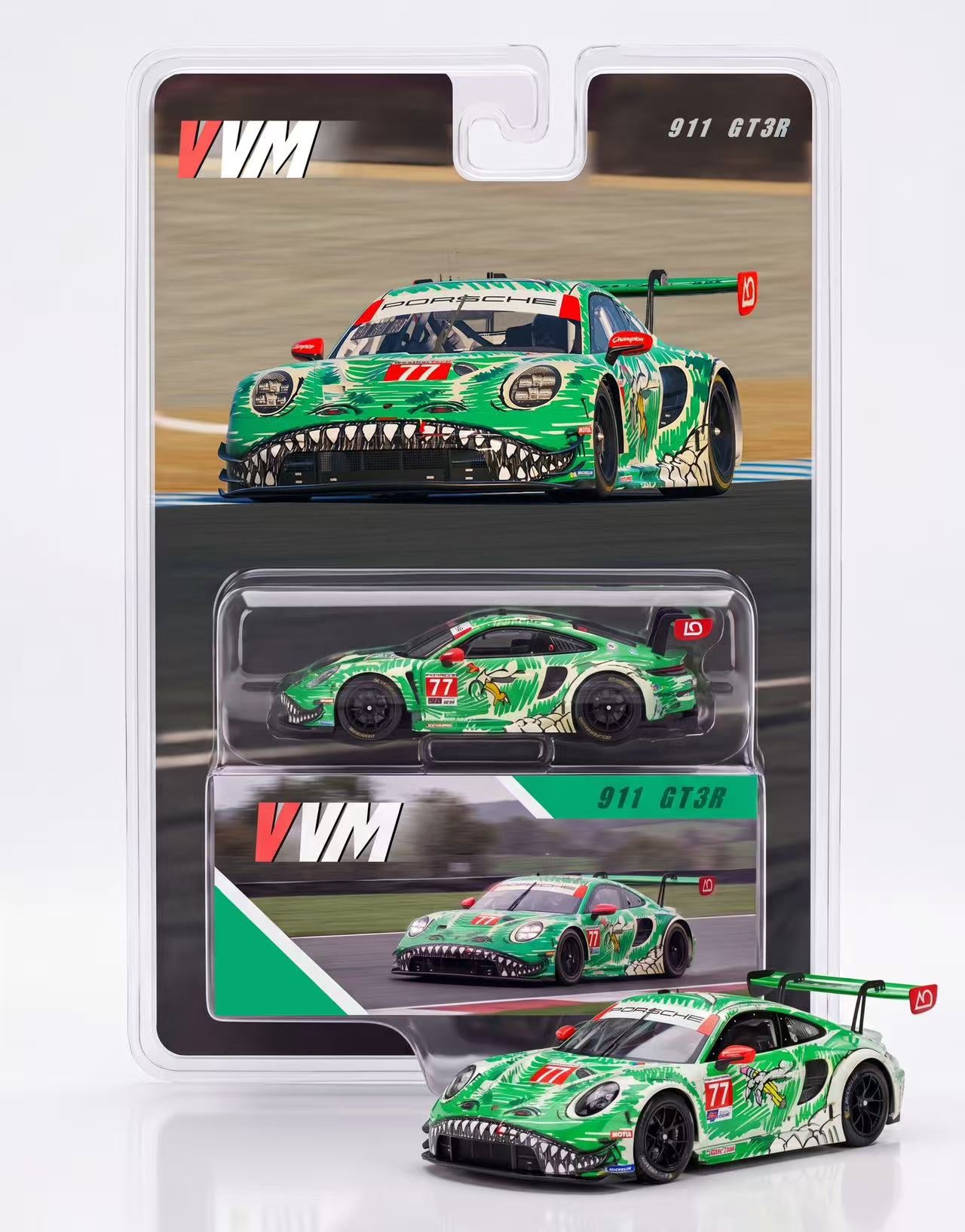 VVM 1:64 Porsche 911 GT3R Green Sketchy Rexy (Copy)