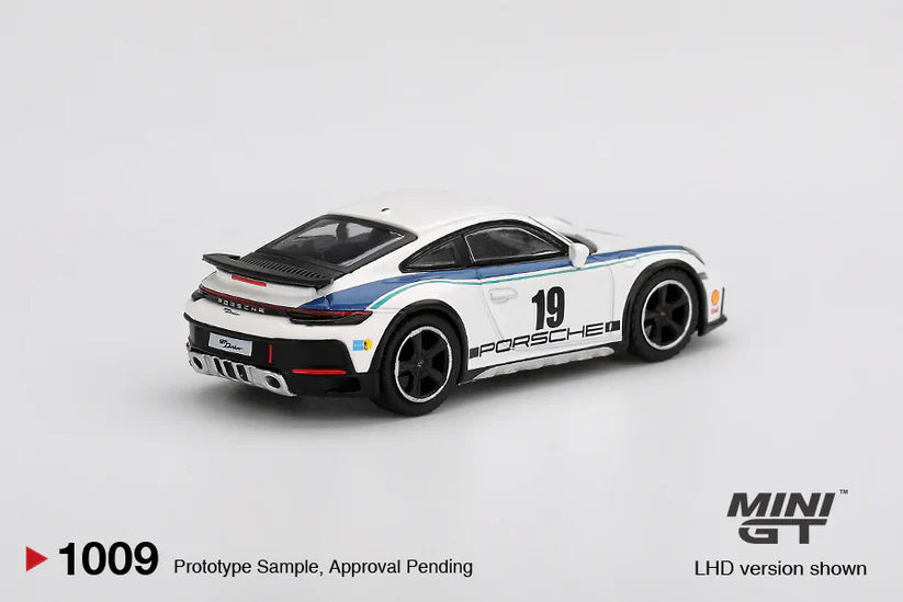 MINI GT 1:64 PORSCHE 911 DAKAR RALLY 1974 – WHITE - PRE ORDER