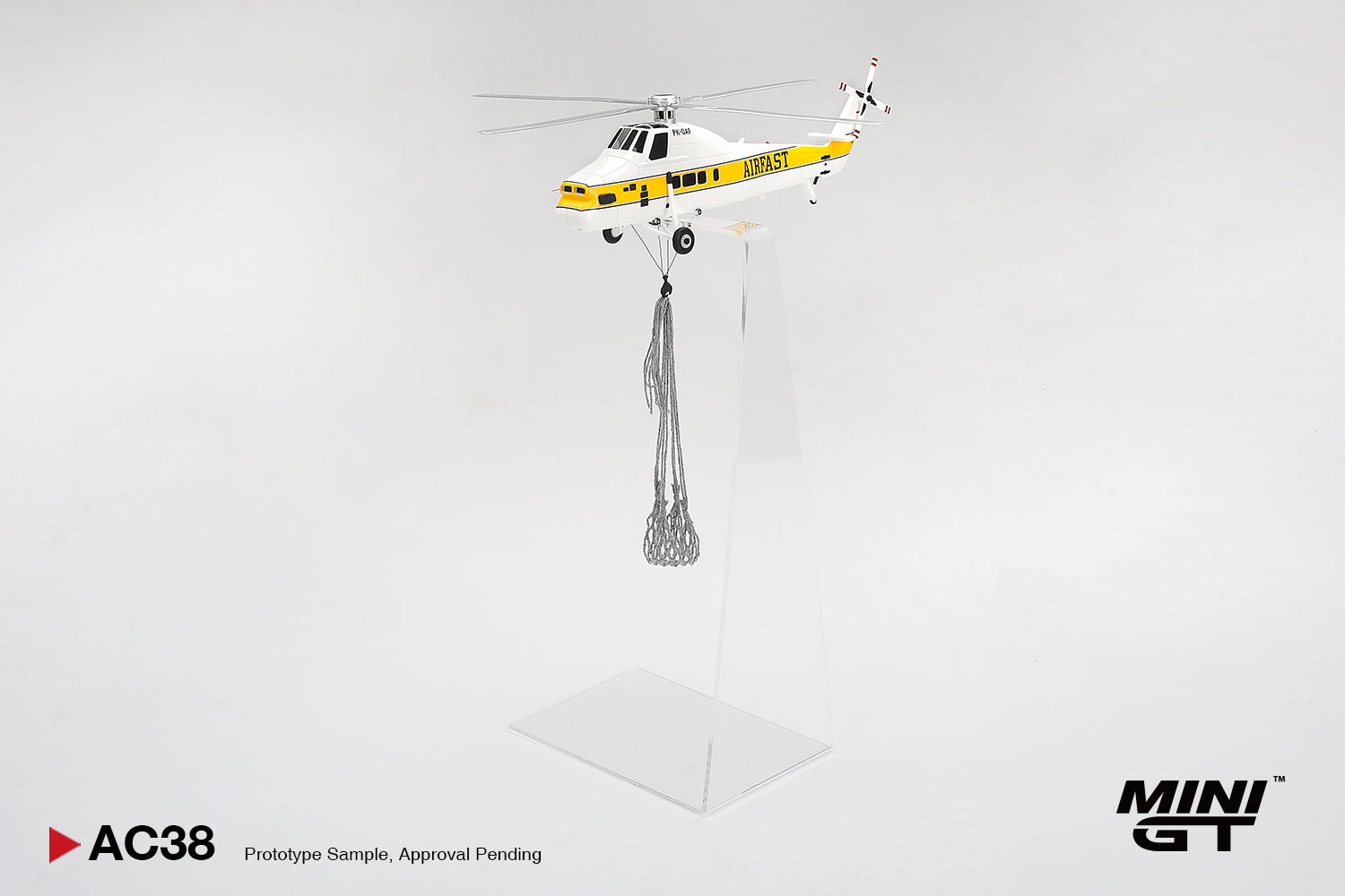 MINIGT 1/64 Sikorsky S58T Helicopter 1985 Camel Trophy