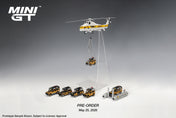 MINIGT 1/64 Sikorsky S58T Helicopter 1985 Camel Trophy