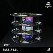 Huiyi MoreArt1:64 Octagonal Building Parking Lot 01 Simulation Model