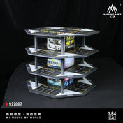 Huiyi MoreArt1:64 Octagonal Building Parking Lot 01 Simulation Model