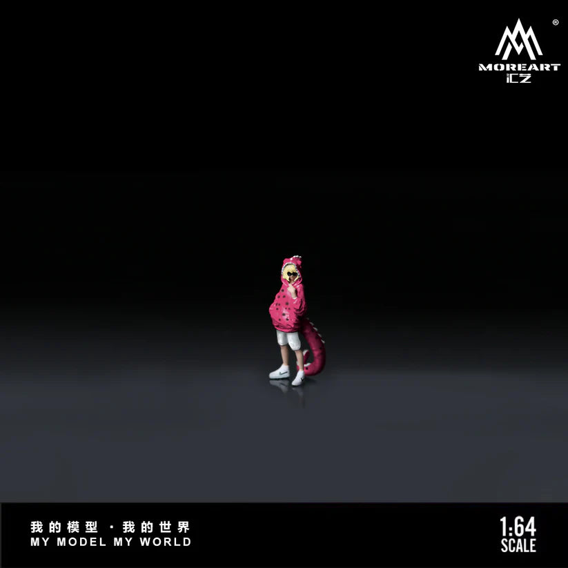Pink/green dinosaur dolls are expected to arrive in about one month