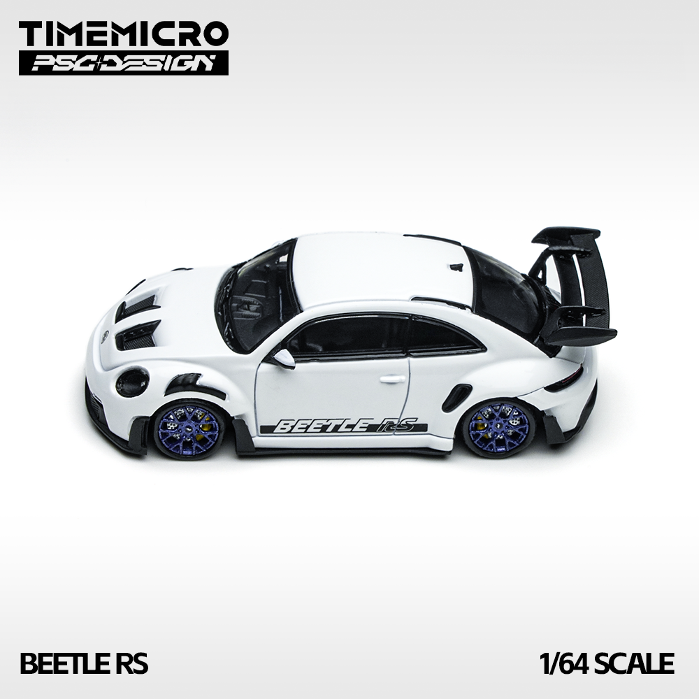 TimeMicro × PSC DESIGN 1: 64 Beetle RS White Beetle RS White Simulation Alloy Car Model