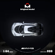 Original model: 1/64 AMG One-Starlight Silver Alloy Car Model
