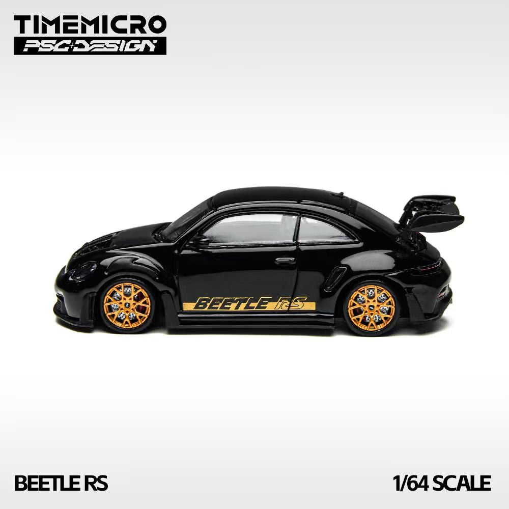 TimeMicro × PSC DESIGN 1:64 Beetle RS, Black Gold Metallic, Authentic