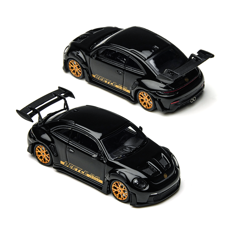 TimeMicro × PSC DESIGN 1:64 Beetle RS, Black Gold Metallic, Authentic