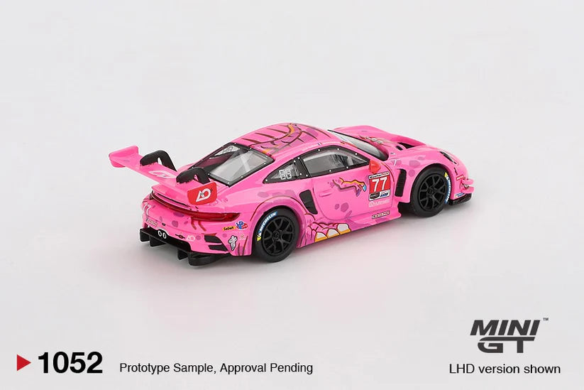 MINIGT 1/64 PORSCHE 911 GT3 R #77 AO RACING 2024 IMSA ROAD AMERICA - MGT01052BL