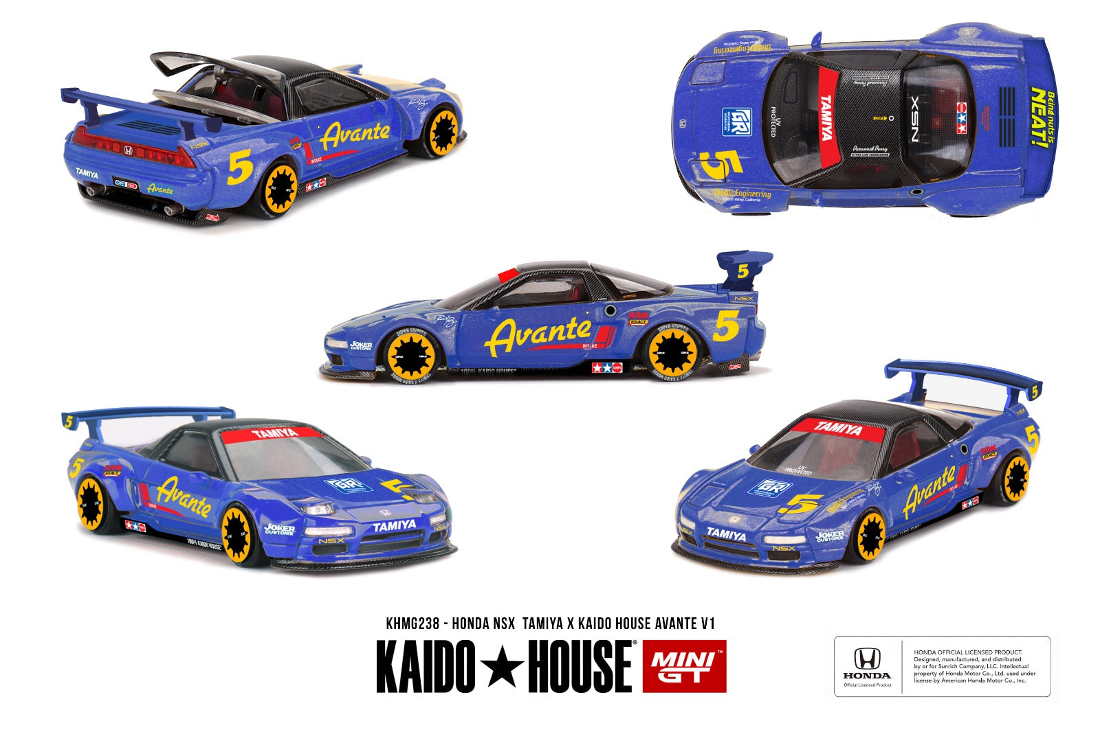 KaidoHouse x Mini GT Honda NSX  TAMIYA x KAIDO HOUSE "AVANTE" V1 KHMG238