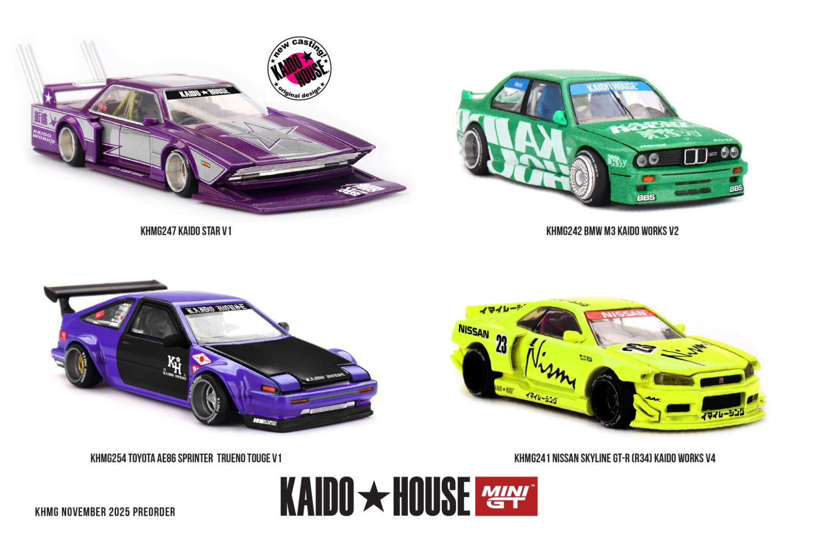 KaidoHouse x Mini GT BMW M3  Kaido Works V2 KHMG242