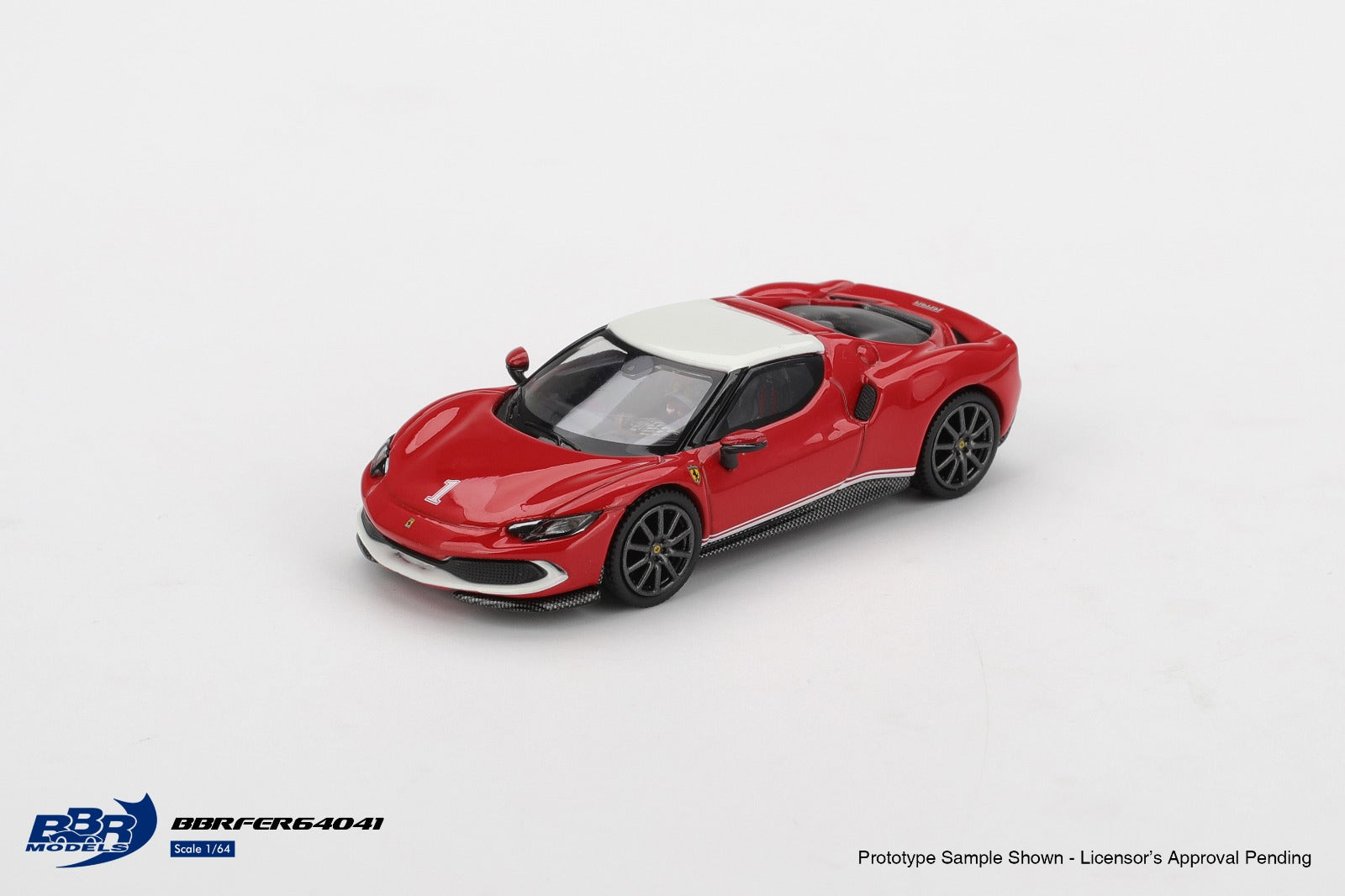 BBR 1/64 Ferrari 296 GTB Asseto Fiorano F2004 Tribute livery