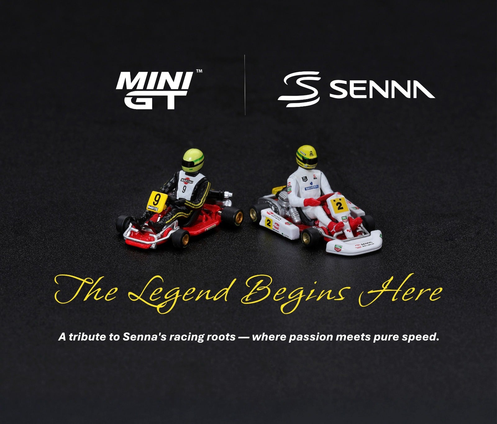 MINIGT 1/64 Senna Kart #2 Ayrton Senna da Silva 1993 Masters of Paris-Bercy
