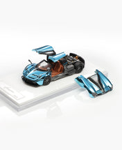 HKM Premium 1:64 Alloy Model ! Huayra Coupe 2014 Chrome Blue