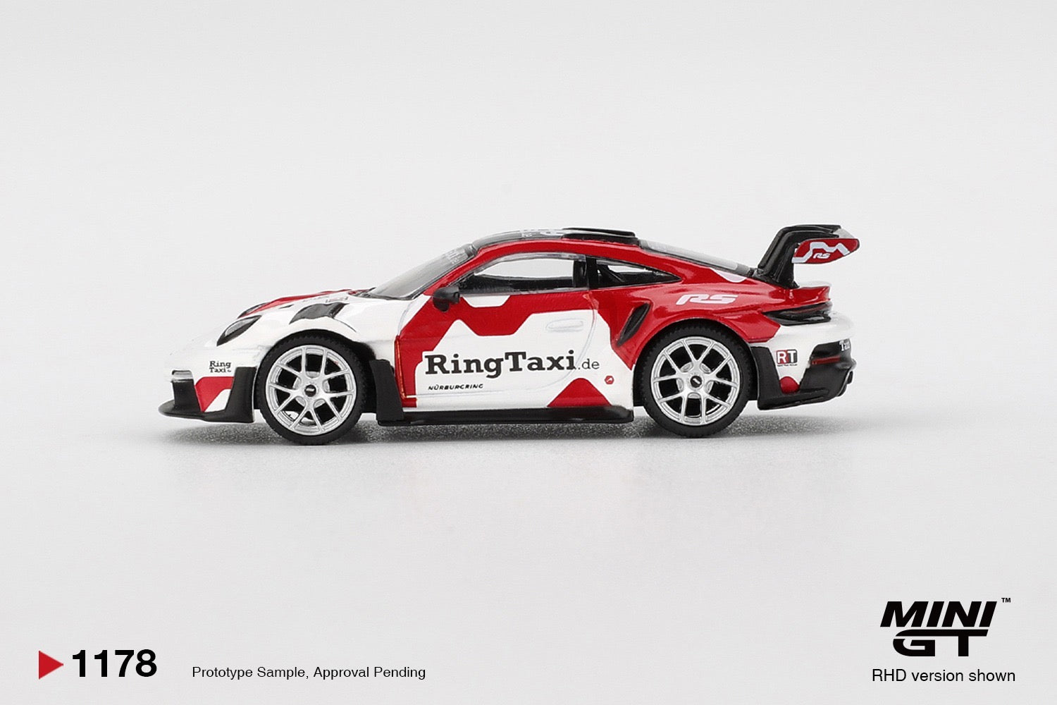 MINIGT - 1/64 Porsche 911(992) GT3 RS Weissach RingTaxi .com