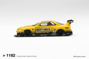 MINIGT 1/64 Nissan LB-ER34 Super Silhouette SKYLINE Sport Yellow