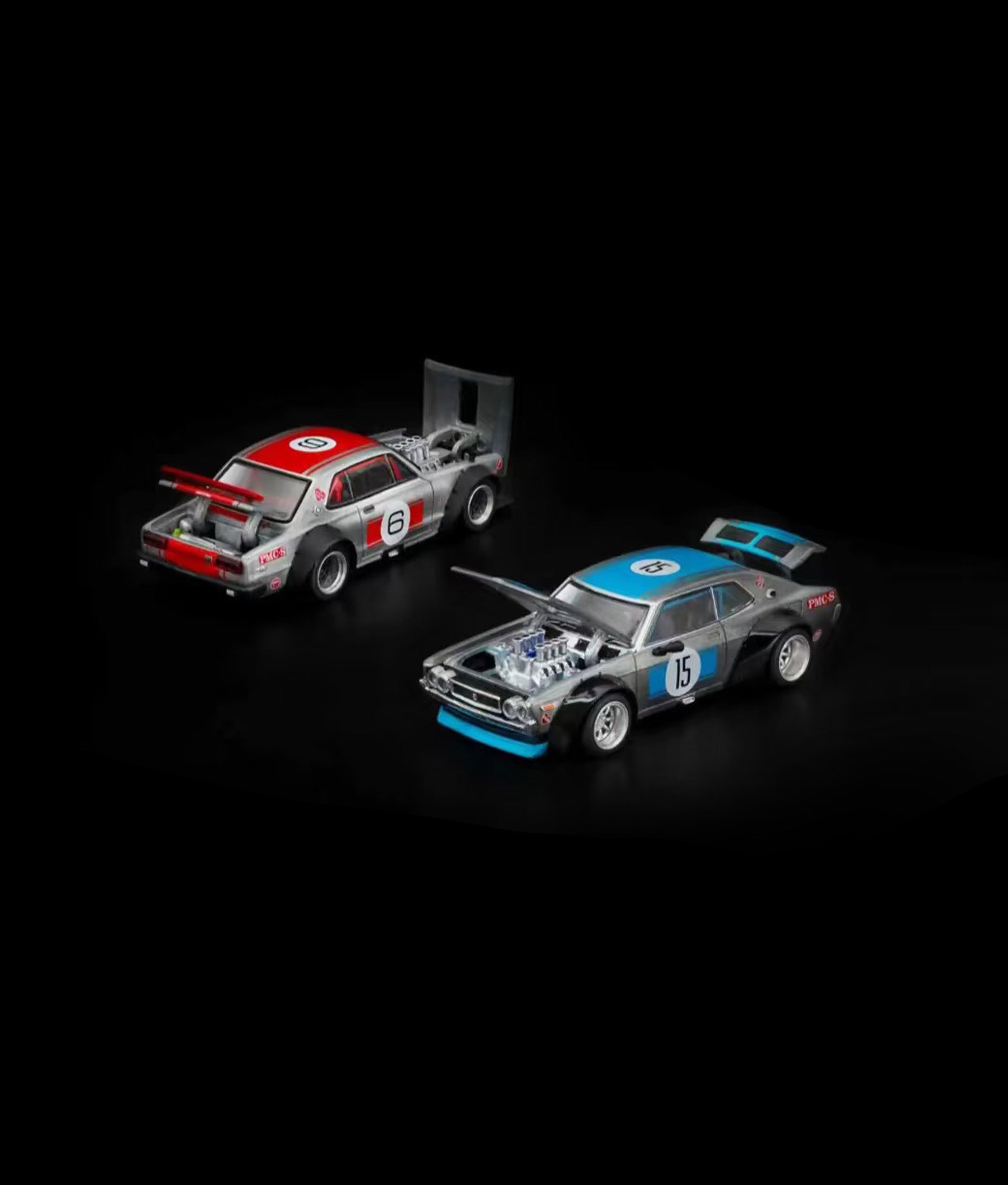 POP RACE 1:64 Foshan APAxpo2025 SKYLINE GT-R V8 DRIFT(HAKOSUKA)&LAUREL C130